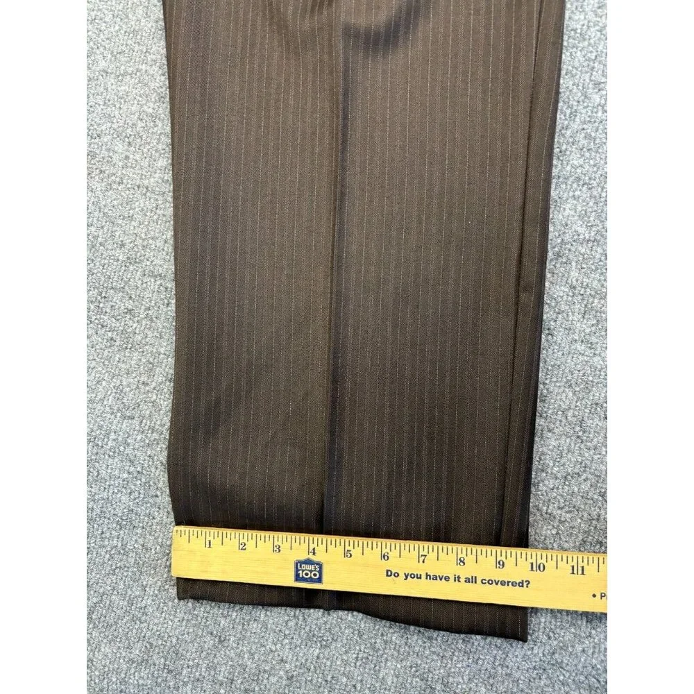 Zanieri 2 Piece Suit Men's 52 Jacket W38 x L31 Pants Brown‎ 100% Wool Italy Made